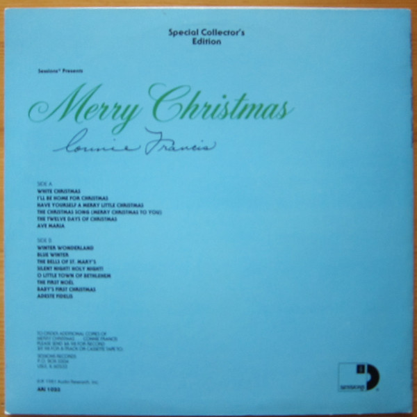 Connie Francis - Merry Christmas (LP, Album)
