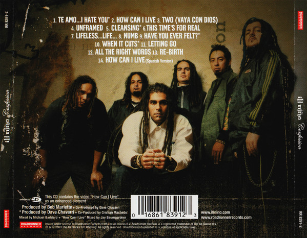 Ill NiÃ±o - Confession (CD, Album, Enh)