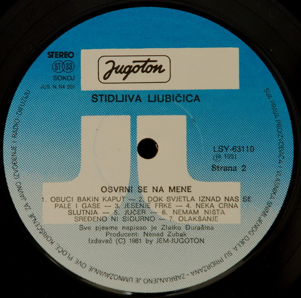 Stidljiva LjubiÄica - Osvrni Se Na Mene (LP, Album)