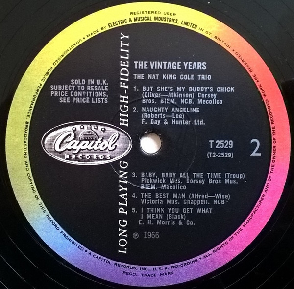 The Nat King Cole Trio - The Vintage Years (LP, Comp, Mono)