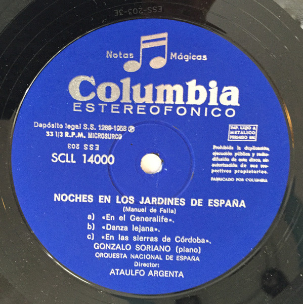 Joaquin Rodrigo*, Narciso Yepes, Manuel de Falla, Gonzalo Soriano, Orquesta Nacional de España Director Ataulfo Argenta* - Concierto De Aranjuez / Noches En Los Jardines De España (LP, RP)