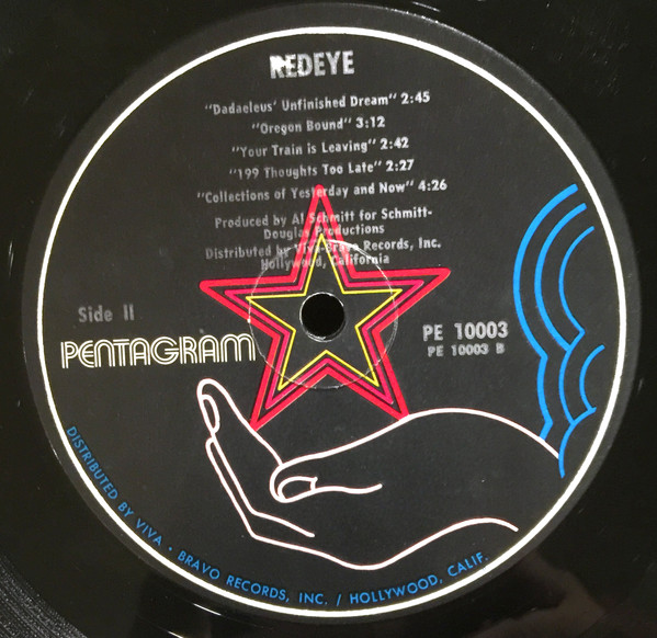 Redeye (5) - Redeye (LP, Album, Pin)