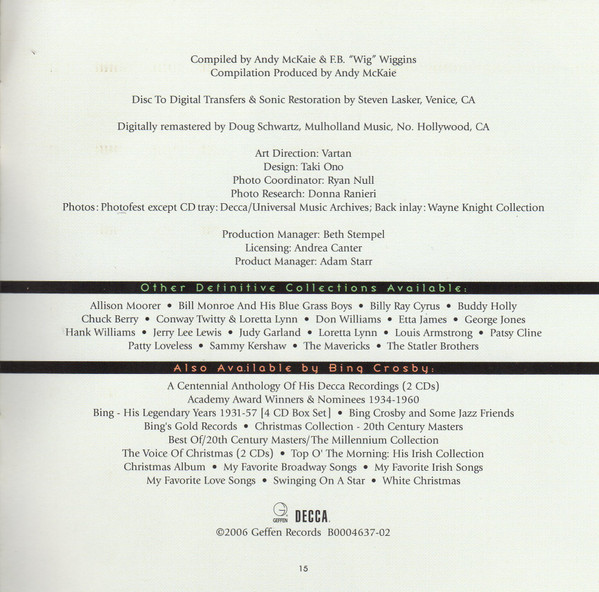 Bing Crosby - The Definitive Collection (CD, Comp)