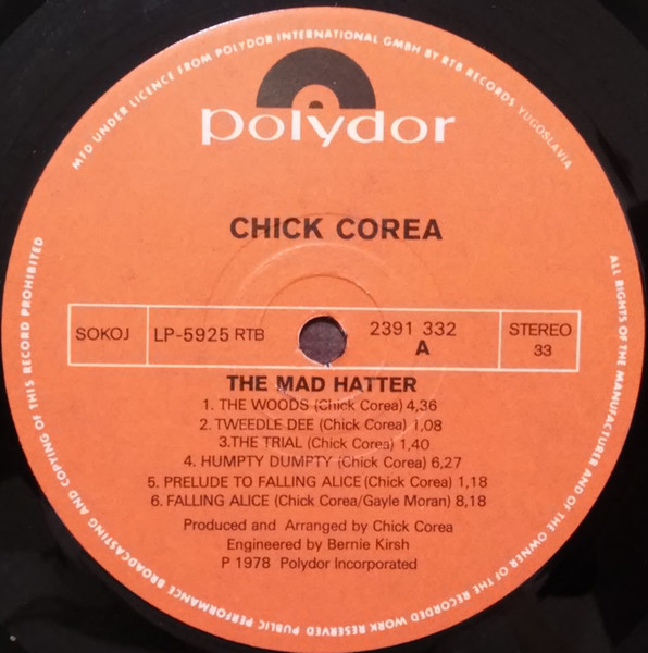 Chick Corea - The Mad Hatter (LP, Album)